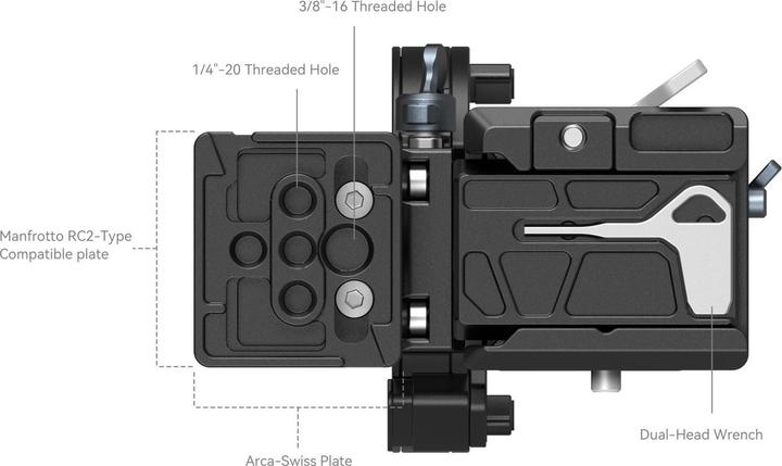 Immagine prodotto SmallRig Kit piastra di montaggio orizzontale-verticale ruotabile per la serie FX di Sony