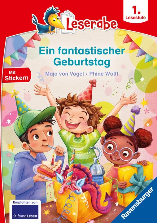 Produktbild Ravensburger Ein fantastischer Geburtstag - lesen lernen mit dem Leserabe - Erstlesebuch - Kinderbuch ab 6 (Deutsch, Maja von Vogel, Phine Wolff, 2024)