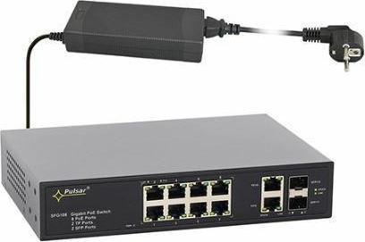 Actual product image TP-Link SFG108 12 Port Industrial PoE Switch (12 Ports)