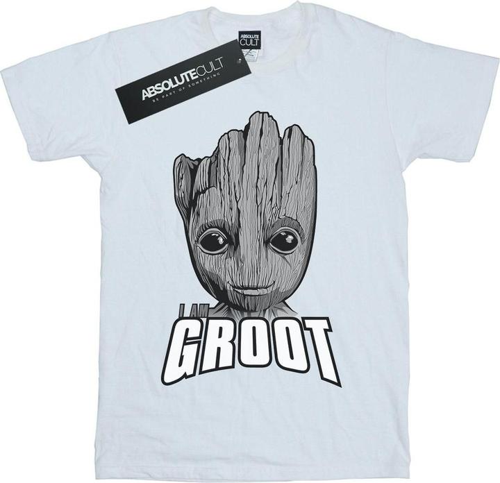 Actual product image Mens Guardians Of The Galaxy Groot Face T-Shirt (XL)