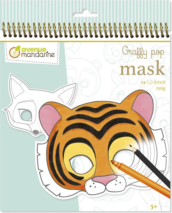 Avenue Mandarine Mask coloring book Graffy Pop