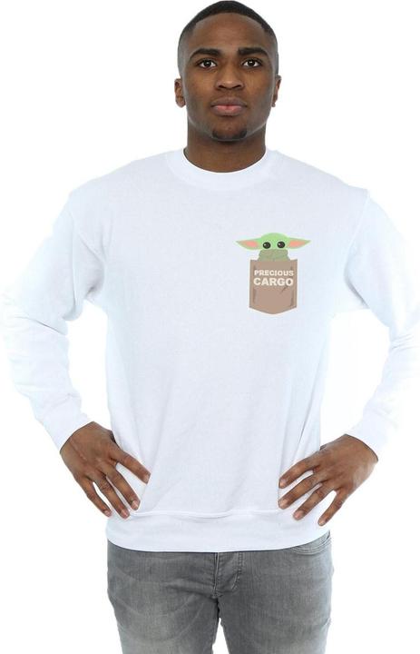 Actual product image Star Wars Mens The Mandalorian The Child Cargo Pocket Sweatshirt (XL)