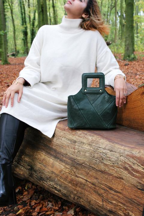 Actual product image Only-Bags.Store Leather Handbag, Shoulder Bag, Top Handle Bag, Christmas Gift