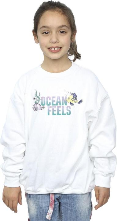 Actual product image Disney Girls The Little Mermaid Ocean Sweatshirt (152, 158)