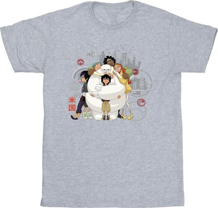 Actual product image Disney Mens Big Hero 6 Baymax Group Hug T-Shirt (XXL)