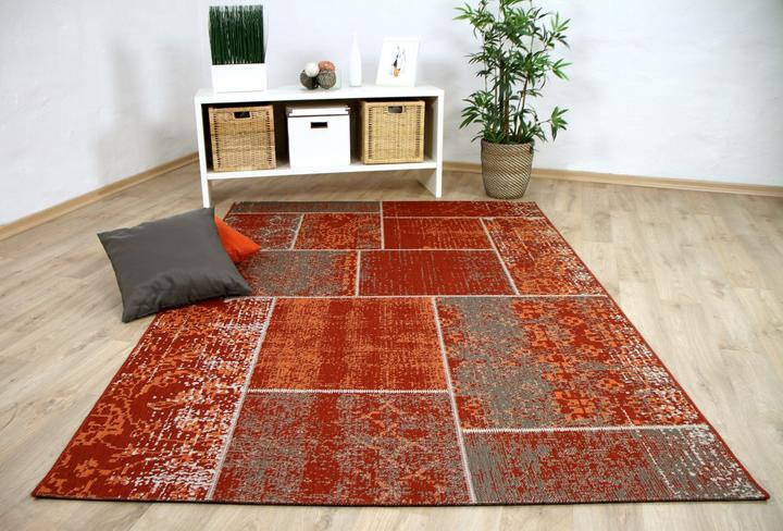 Actual product image Pergamon Indoor & Outdoor Carpet Flatweave Carpetto Patchwork (120 x 170 cm)
