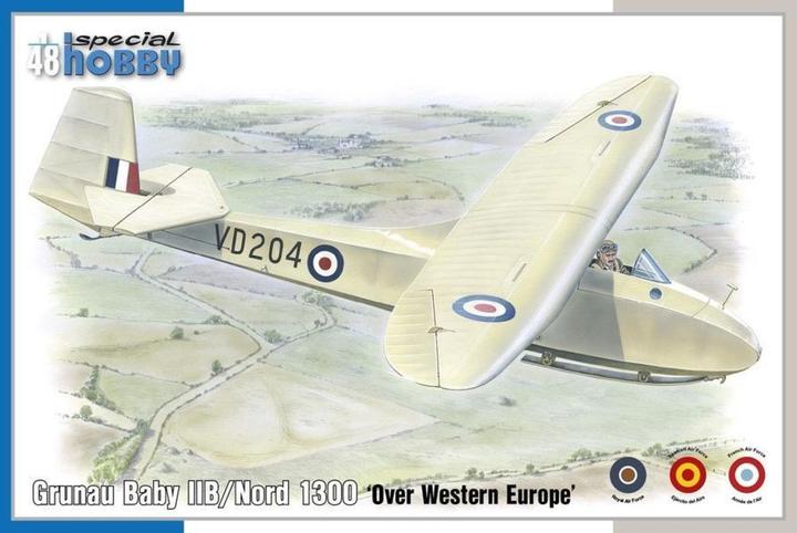 Immagine prodotto Special Hobby Grunau Baby IIB/Nord 1300 sull'Europa occidentale