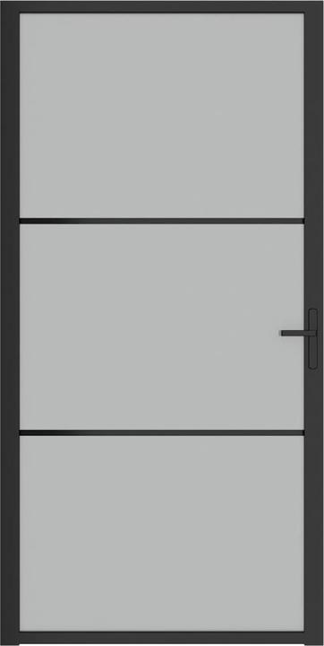 Actual product image Diverse Hardware Innentür 102,5x201,5 cm Schwarz Mattglas und Aluminium