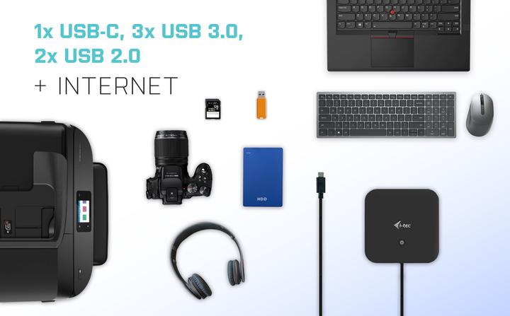 Immagine prodotto i-tec Docking station USB-C HDMI DP (USB-C, 3 Porti)