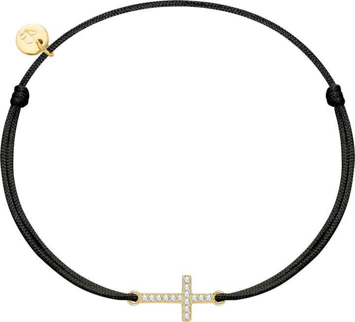 Immagine prodotto Glanzstücke München Bracciale in tessuto incrociato - 36472 (22 cm, Argento)