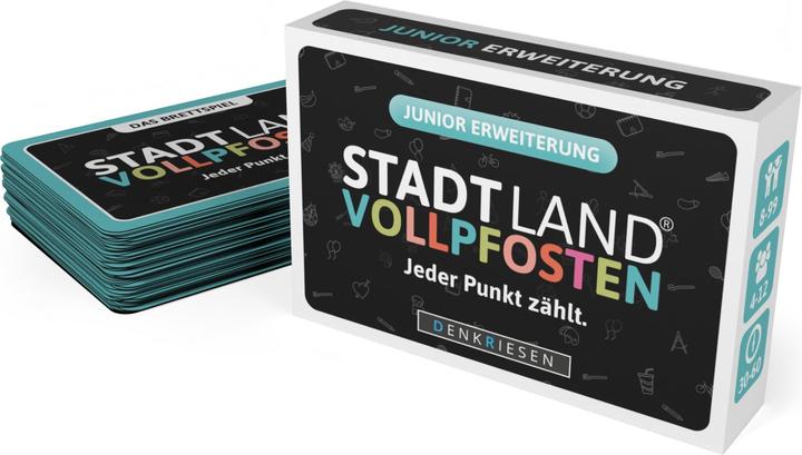 Denkriesen STADT LAND VOLLPFOSTEN – JUNIOR Erweiterung "Jeder Punkt zählt" zum offiziellen Brettspiel (Deutsch)