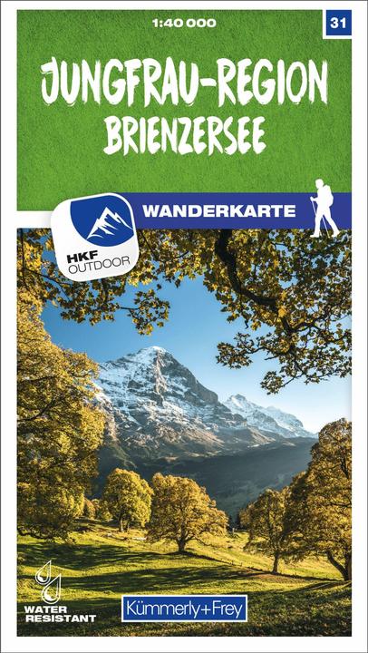 Actual product image Hiking map 31 Jungfrau region - Lake Brienz