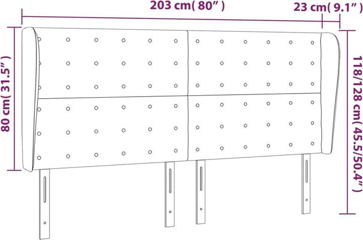 Actual product image VidaXL Olova (203 x 23 x 128 cm)