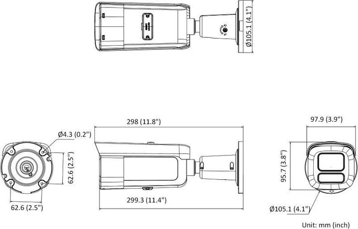 Produktbild Hikvision IP-KAMERA DS-2CD2686G2HT-IZS(2.8-12)/eF/BLK (3840 x 2160 Pixels)