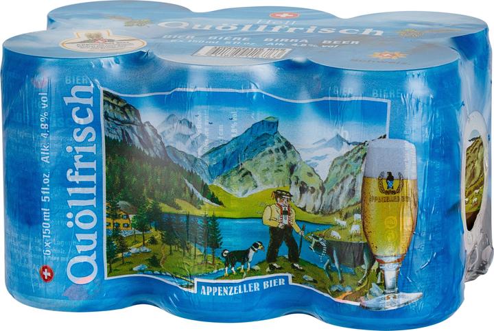 Appenzeller Bier Bier Quöllfrisch 6 x 0.15 l (6 x 15 cl)