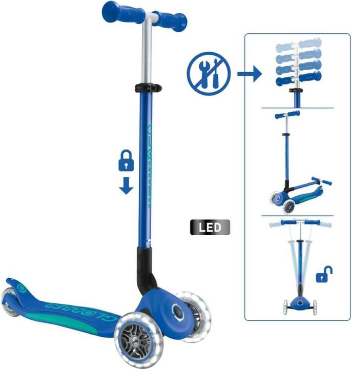 Image du produit Globber Mini Primo Foldable Plus s Bleu marine Vert émeraude