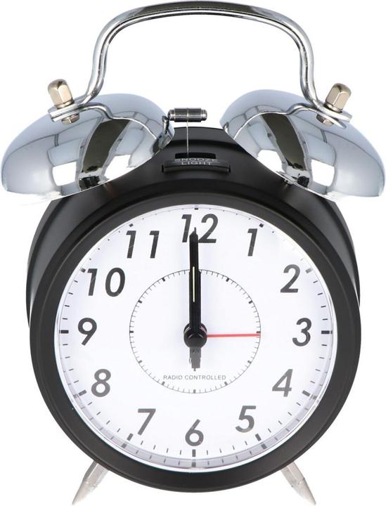 AccuCell Alarm clock nostalgic big, the radio alarm clock with metal bell