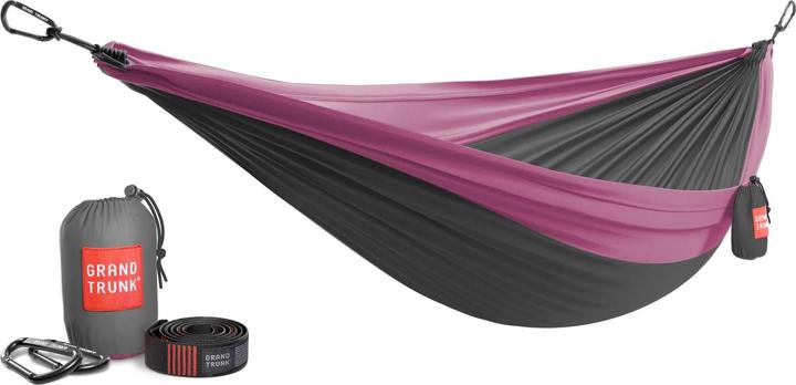 Produktbild Grand Trunk Double Deluxe Hammock w/Straps (charcoal/magenta)