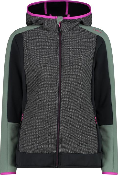 CMP Campagnolo CMP Wooltech Hood Fleecejacke Mineral Damen (36)