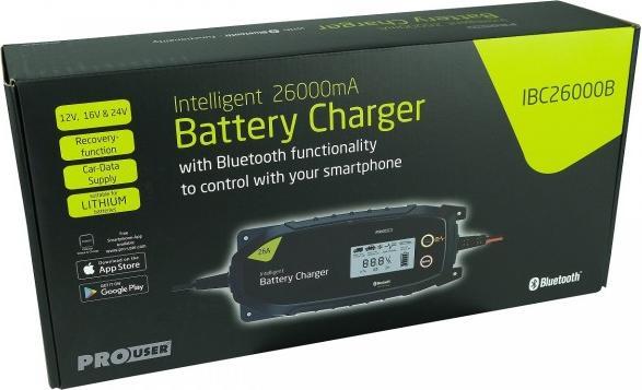 Image du produit ProUser IBC26000B 18181 Chargeur de voiture 12 V, 24V 26A 13A (12V, 24V, 26 A)