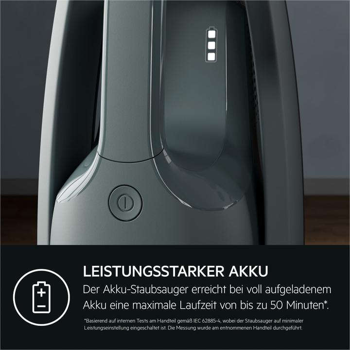 Actual product image AEG steelstofzuiger 21.6v ocean green