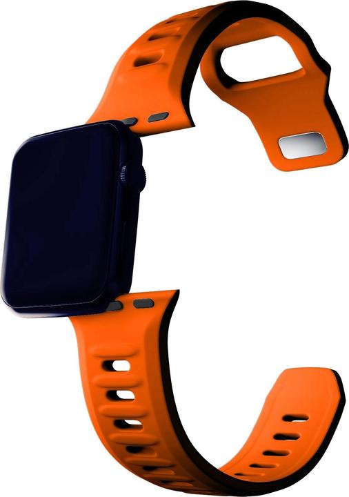 Produktbild 3MK Silicone Watch Strap pomarańczowy/ orange dla Apple Watch 38/40/41mm (Silikon, Edelstahl, 3, 4, 9, Ultra)