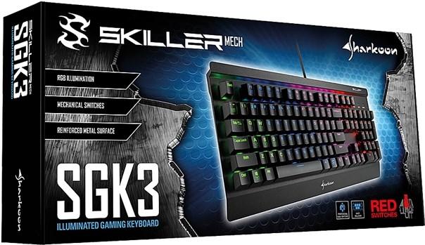 Actual product image Sharkoon Skiller Mech SGK3 (DE, Cable)