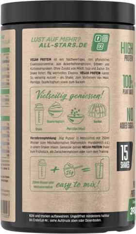 Actual product image All Stars Vegan Protein (390G can) (Chocolate, Nougat, 1 pcs., 400 g)