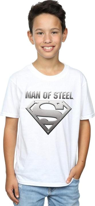 Image du produit - T-shirt SUPERMAN MAN OF STEEL SHIELD - Garçon (140, 146)