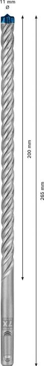 Produktbild Bosch Professional Zubehör EXPERT SDS plus-7X Hammerbohrer, 11 x 200 x 265 mm (11 Millimeter)