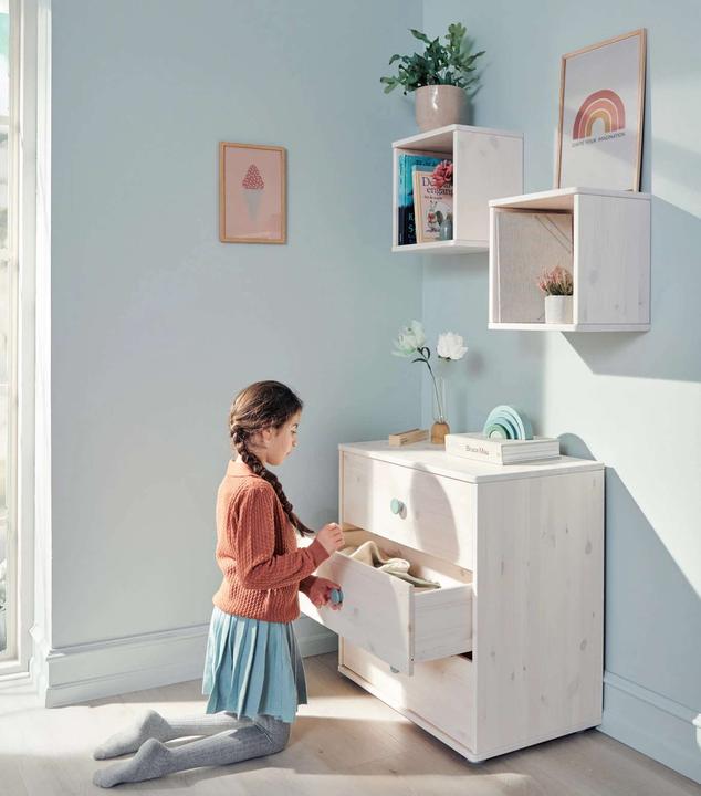 Produktbild Flexa Kommode Classic mit 3 Schubladen (72.54 x 44.5 x 74.5 cm)