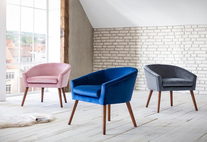 Produktbild BePureHome Sessel rosa Samt
