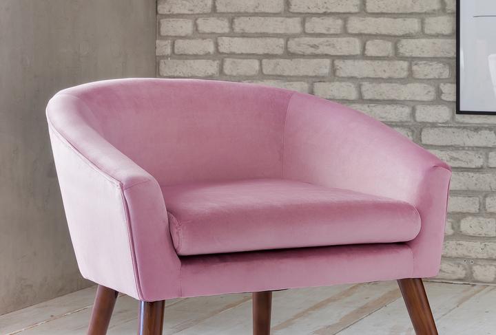 Produktbild BePureHome Sessel rosa Samt