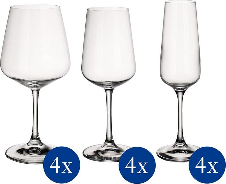 Produktbild Villeroy & Boch Set 12tlg. Ovid (12 Gläser, Weissweingläser, Sektgläser, Rotweingläser)