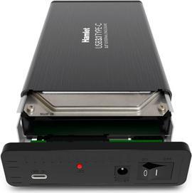 Actual product image Hamlet External USB 3.0 enclosure for SATA 3.5 hard drives Transfer rate up to 5Gbps (3.5")