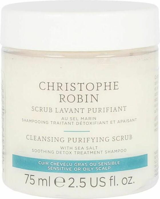 Christophe Robin Cleansing Purifying Scrub with Sea Salt (75 ml, Liquid shampoo)