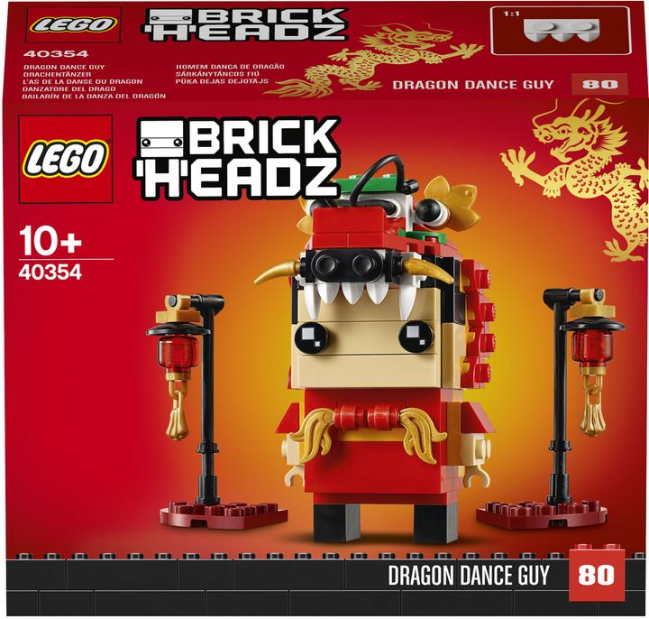 Produktbild LEGO BrickHeadz DrachentanzMann (40354, LEGO Brickheadz)