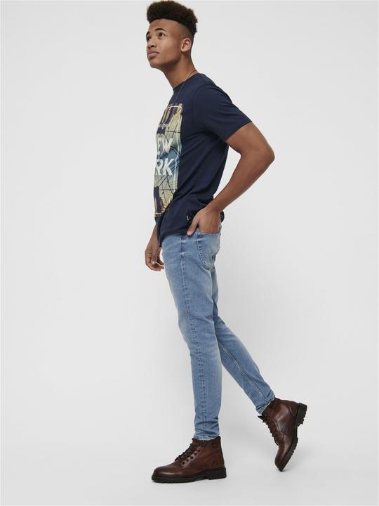 Produktbild Only & Sons ONSWarp Blue Skinny Fit Jeans (W28/L34)