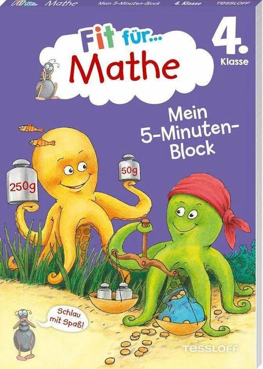 Produktbild Tessloff Fit für Mathe 4. Klasse. Mein 5-Minuten-Block (Deutsch, Werner Zenker, Guido Wandrey, 2023)