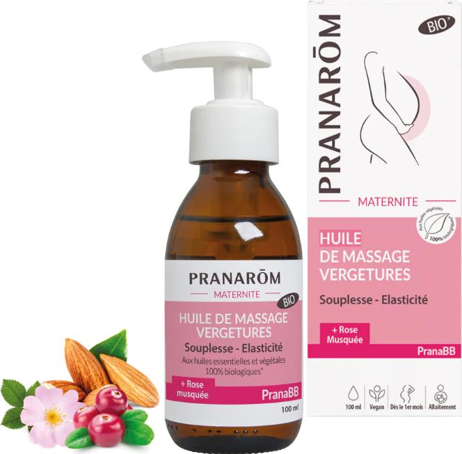 Produktbild Pranarom PranaBB Schwangerschaft Massageöl Dehnungsstreifen Bio (100 ml)