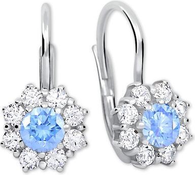 Produktbild Brilio Silver - Silver earrings with crystals 436 001 00322 04 - turquoise