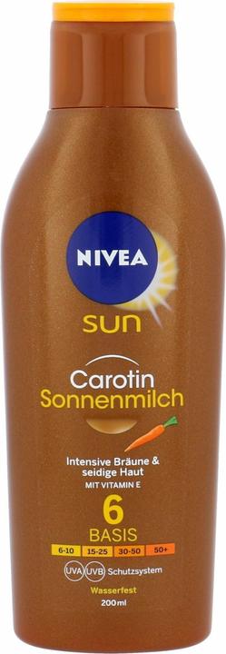 NIVEA Lozione solare protettiva al carotene (Crema solare, Fino a SPF 10, 200 ml, 150 g)