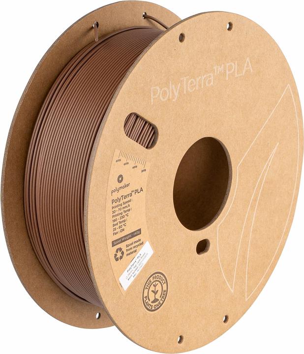 Polymaker PolyTerra (PLA, 1.75 mm, 1000 g, Braun)