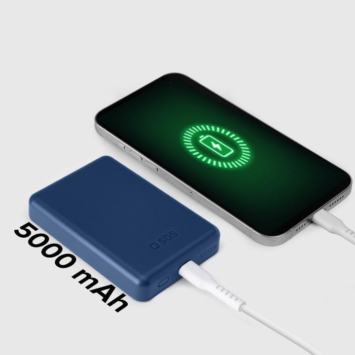 Produktbild SBS 5000 mAh kabellose magnetische Powerbank (5000 mAh)