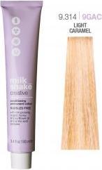 Actual product image Milk_Shake Vopsea permanenta Creative 9.3149GAC, Blond Luminos Deschis Caramel Deschis, 100ml