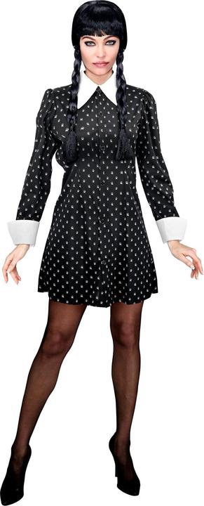 Widmann Famiglia Adams Mercoledì costume da donna in bianco e nero