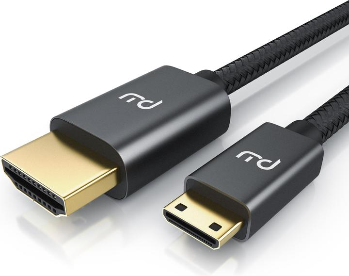 Actual product image Primewire Mini HDMI to HDMI cable, Type C to Type A, 4K miniHDMI adapter cable 3840 x 2160 @ 60 Hz, HDR, ARC (2 m, HDMI)