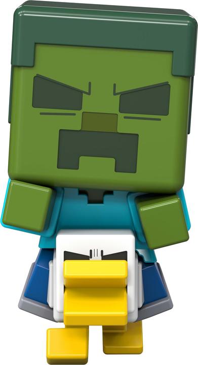 Actual product image Mattel Minecraft Movie Mini Mode Spawn Eggs Zombie Riding Chicken