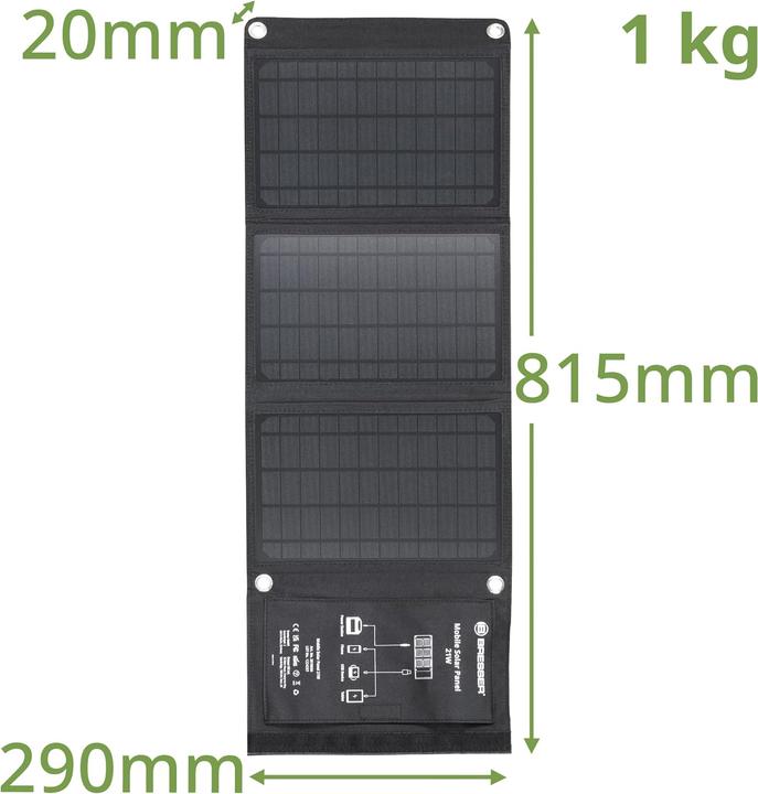 Image du produit Bresser Chargeur solaire, 21W (21 W, 1 kg)