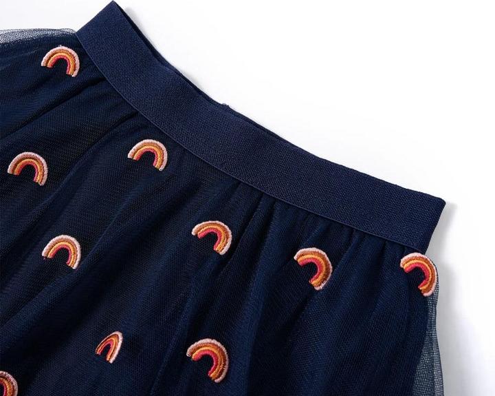 Produktbild VidaXL Kinderrock mit Tüll Marineblau 140,Aussenmaterial: 100 (140)
